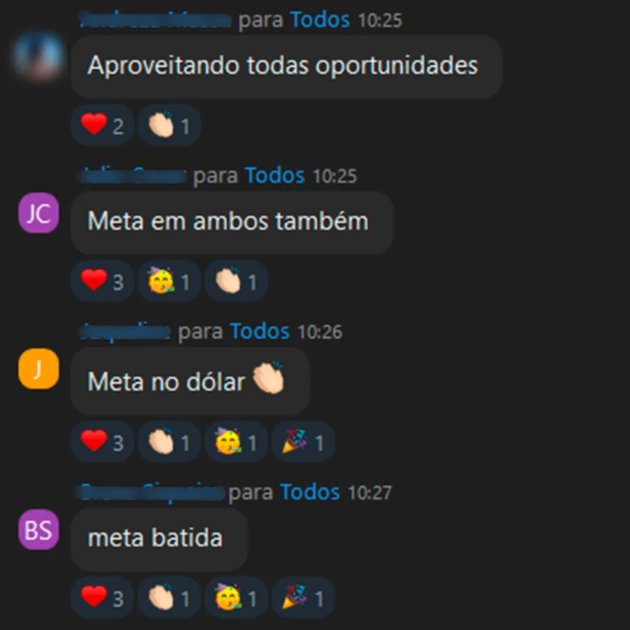 Depoimento de trader da Comunidade Positive