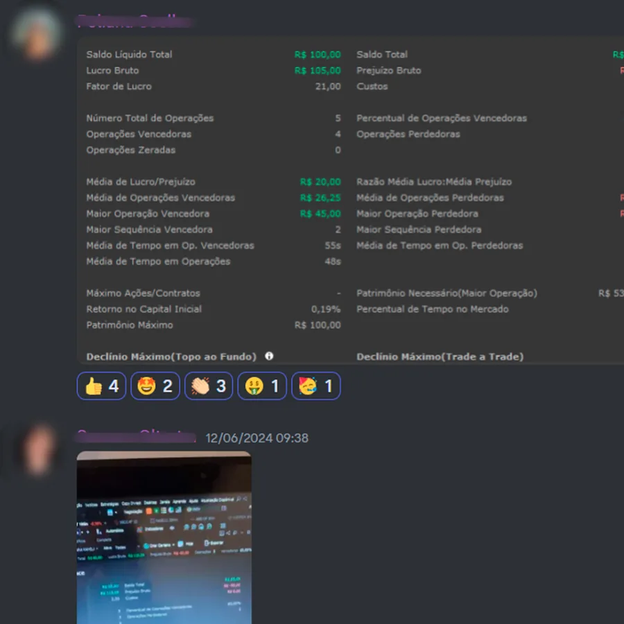 Depoimento de trader da Comunidade Positive