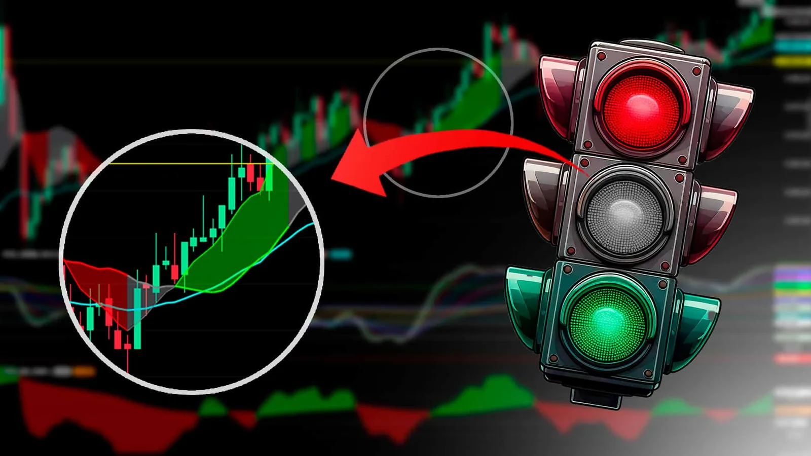 Indicador PosiSemáforo aplicado ao gráfico